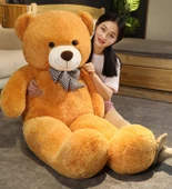 160 cm Papyonlu Peluş Ayı-DEV Boy-Sevgiliye Özel HEDİYE - % 100 YERLİ - 10