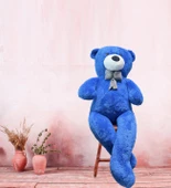 130 cm Papyonlu Sevimli Büyük Peluş Ayıcık- % 100 YERLİ - 7