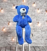 130 cm Papyonlu Sevimli Büyük Peluş Ayıcık- % 100 YERLİ - 9