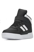 Ndrops 09-24 Deri Outdoor Erkek Çocuk Spor Bot Siyah Beyaz 26-30 - 2