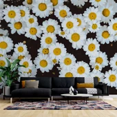 Papatya Temalı Duvar Kağıdı Baskı thumbnail 1