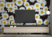 Papatya Temalı Duvar Kağıdı Baskı thumbnail 3