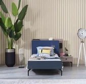 Karyola-komodin Urlu DENİM 90418 İnovasyon Model Kayın Torna Kalite yüksek ayak - 1