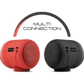 Powewray Siyah C4 Taşınabilir Bluetooth Hoparlör Ses Bombası Sese Duyarlı Led Işık - 2