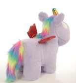 İthal 1. Kalite Peluş Tek Boynuzlu, Kanatlı Unicorn Pony, AT 50cm - 5