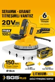 SGS5415 20 Volt 2 Amper Akülü Titreşimli Vantuz Seramik Granit Mermer Kiremit Döşeme Makinesi - 2