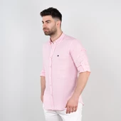 PAUL MARTİN REGULAR FİT ERKEK KETEN GÖMLEK - 10