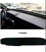 Torpido Halısı Oto Ön Cam Konsol Göğüs Örtüsü Renault Uyumlu Toros R12 Kırmızı Kenarlı - 2