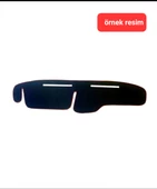 Torpido Halısı Oto Ön Cam Konsol Göğüs Örtüsü Renault Uyumlu Toros R12 Kırmızı Kenarlı - 1