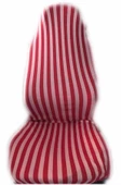 ucuzdukkan28 Çizgili oto koltuk kılıfı kırmızı beyaz zebra desenli nostalji - 1