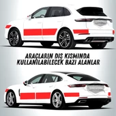 Üniversal Araç İçi 3D Şeffaf Karbon Kapı Eşik Bandı Arka Tampon Eşiği Koruma Folyosu Orijinal Hava Kanallı Yapışkanlı İthal Çok Amaçlı Tampon Koruma 5 Metre - 6