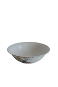 Blossoms Modern Gold Krem 23 Cm Büyük Boy Porselen Salata Kasesi Sunum Servis Tabağı - 3