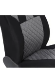 ucuzdukkan28 Mercedes 140 Deri Oto Koltuk Kılıfı Ön Arka Koltuklar Set - Gri - 3