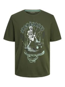 JACK JONES Erkek İskelet Baskılı Tişört 12256782 - 6