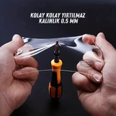 Üniversal Araç İçi Şeffaf Kapı Eşik Bandı Arka Tampon Eşiği Koruma Folyosu Orijinal Hava Kanallı Yapışkanlı İthal Çok Amaçlı Tampon Koruma 5 Metre - 7