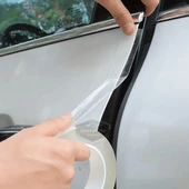 Üniversal Araç İçi Şeffaf Kapı Eşik Bandı Arka Tampon Eşiği Koruma Folyosu Orijinal Hava Kanallı Yapışkanlı İthal Çok Amaçlı Tampon Koruma 5 Metre - 8