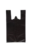 EYMARMARKET Siyah Atlet Poşet Küçük Boy 25x45 Cm 1 Kg - 1