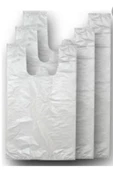 Orjin Beyaz Hışır Atlet Poşet Alışveriş Torbası Pazar Poşeti Cici Boy 1kg - 1