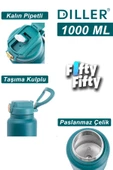 Vagonlife DILLER 1000ml Pipetli Taşıma Kulplu Çelik Matara 6 saat sıcak/soğuk tutma süresi 4 farklı renk - 10