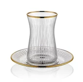 Canba Venüs Altın 12 Parça Çay Seti - 1