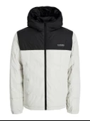 JJBEN SQUARE HOOD JACKET Moonbeam Moonbeam S - 1
