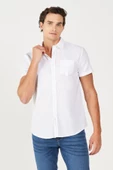 SS Kısa Kollu Gömlek White White XXL - 6