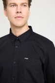 Uzun Kollu Gömlek Black Black XL - 5