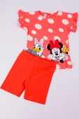 KIZ ÇOCUK ŞORTLU TAKIM MİNNİE MOUSE BASKILI A75 thumbnail 3