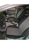 ucuzdukkan28 Nissan Vanette Lüks Kapitone Kumaş Oto Koltuk Kılıfı Ön ve Arka Set - Bej - 3
