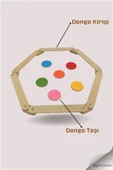 Galery Wood Montessori Ahşap Denge Kirişi (4 SOPA 4 TAŞ) - 3