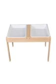 Galery Wood Montessori Doğal Ahşap Duyu Aktivite Kum Ve Su Masası-duyusal Oyun Ve Gelişim Iç Mekan Aktivite Masa - 3
