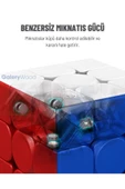 Galery Wood Rocketship 3x3 Profesyonel Manyetik Mıknatıslı Rubik Küp Akıl Küpü Zeka Küpü Speedcube Canlı Renkler thumbnail 3