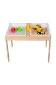 Galery Wood Montessori Doğal Ahşap Duyu Aktivite Kum Ve Su Masası-duyusal Oyun Ve Gelişim Iç Mekan Aktivite Masa - 1