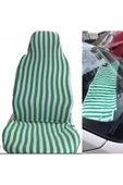 ucuzdukkan28 Opel Vectra Zebra Çizgili Servis Kılıfı Ve Torpido Havlusu - Yeşil - 1