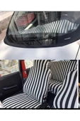 ucuzdukkan28 Volkswagen Polo Zebra Çizgili Servis Kılıfı Ve Torpido Havlusu - Siyah - 1