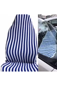 ucuzdukkan28 Proton 415 Zebra Çizgili Servis Kılıfı Ve Torpido Havlusu - Mavi - 1