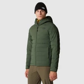 M BELLEVIEW STRETCH DOWN HOODIE Haki Haki XXL - 1