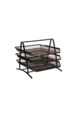 Perfore Evrak Rafı Metal 3 Katlı Siyah (460G) - 1