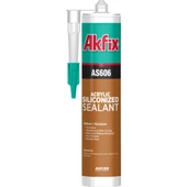 AKFİX SA606 SİLİKONİZE MASTİK 310 ML BEYAZ - 1