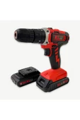 Kl Eco 18v/1.5 Ah Çift Akülü Darbeli Matkap + 750w Avuç Taşlama + 23 Parça Aksesuar - 2