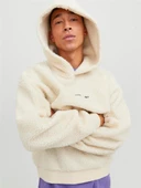 JORVESTERBRO TEDDY SWEAT HOOD SN Oatmeal Oatmeal XL - 3