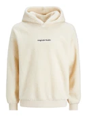 JORVESTERBRO TEDDY SWEAT HOOD SN Oatmeal Oatmeal XL - 1