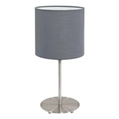 Eglo 31596 İç Mekan Pasterı Mat Nikel Renk Dökme Çelik Masa Lambası Ip20 E27 Max: 1X60W Çap: 18 Cm - 1