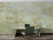 Eskitme Yeşil Duvar Temalı Duvar Kağıdı thumbnail 4