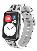 Huawei Watch Fit Desenli Silikon Kordon - 1