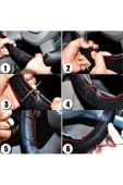 ucuzdukkan28 Nıssan Sentra Dikme Direksiyon Kılıfı Ipli Ve Iğneli Kırmızı - 3