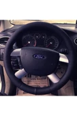 ucuzdukkan28 Daihatsu Move Soft Düz Deri Dikme Direksiyon Kılıfı İpli ve İğneli Siyah - 2