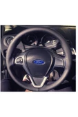 ucuzdukkan28 Fiat / Tofaş Kartal Soft Düz Deri Dikme Direksiyon Kılıfı İpli ve İğneli Mavi - 1