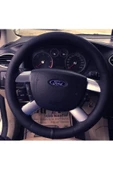 ucuzdukkan28 Cıtroen C2 Uyumlu Dikme Direksiyon Kılıfı Soft ( Düz ) Model Ipli Ve Iğneli Siyah - 2