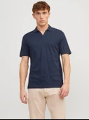 JJESUMMER LINEN POLO SS LN Navy Navy M - 1